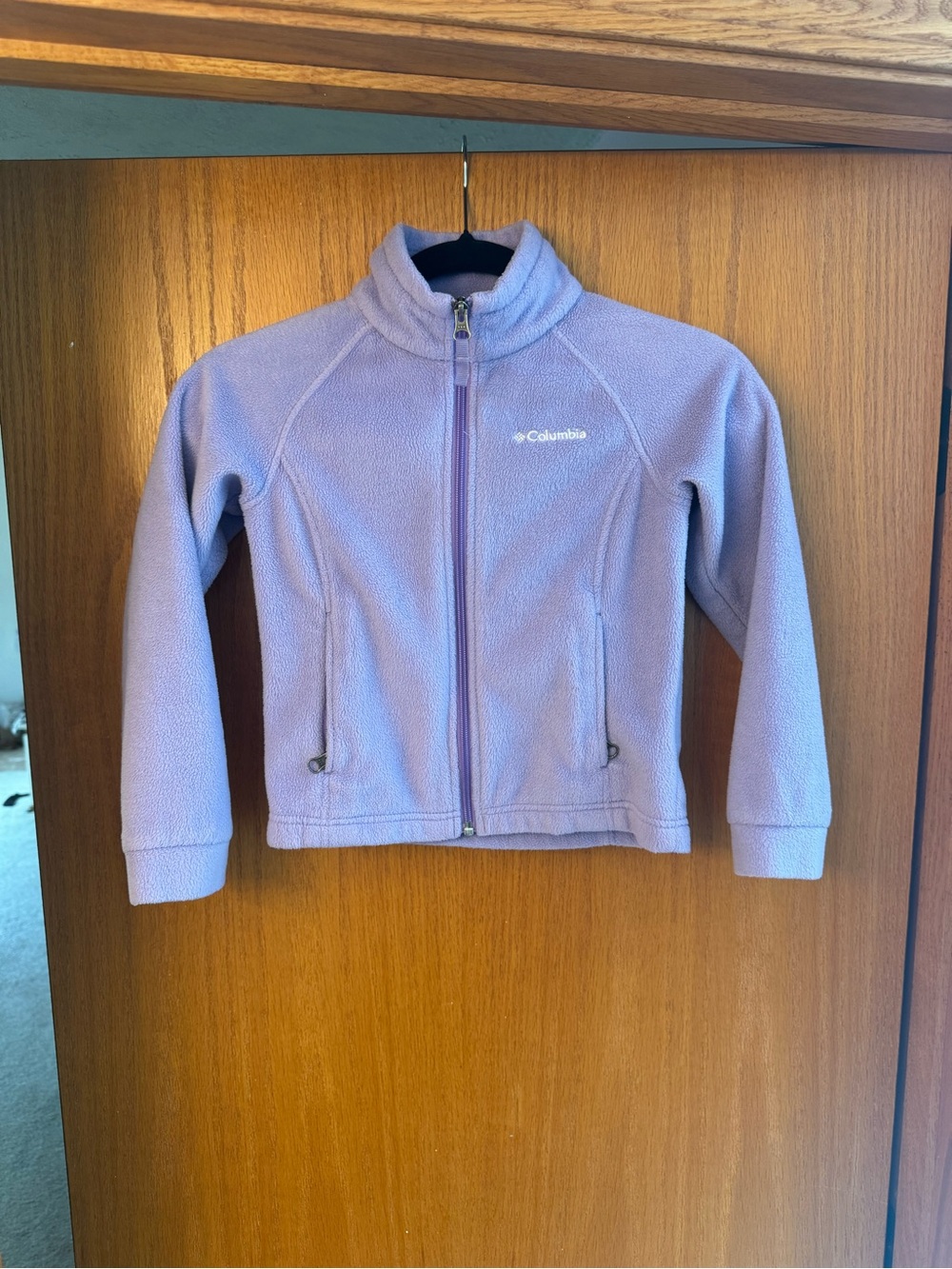 Columbia Light Purple Full-Zip Fleece Jacket